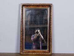 English Burl Walnut and Giltwood Mirror with Carved Slip, circa 1900