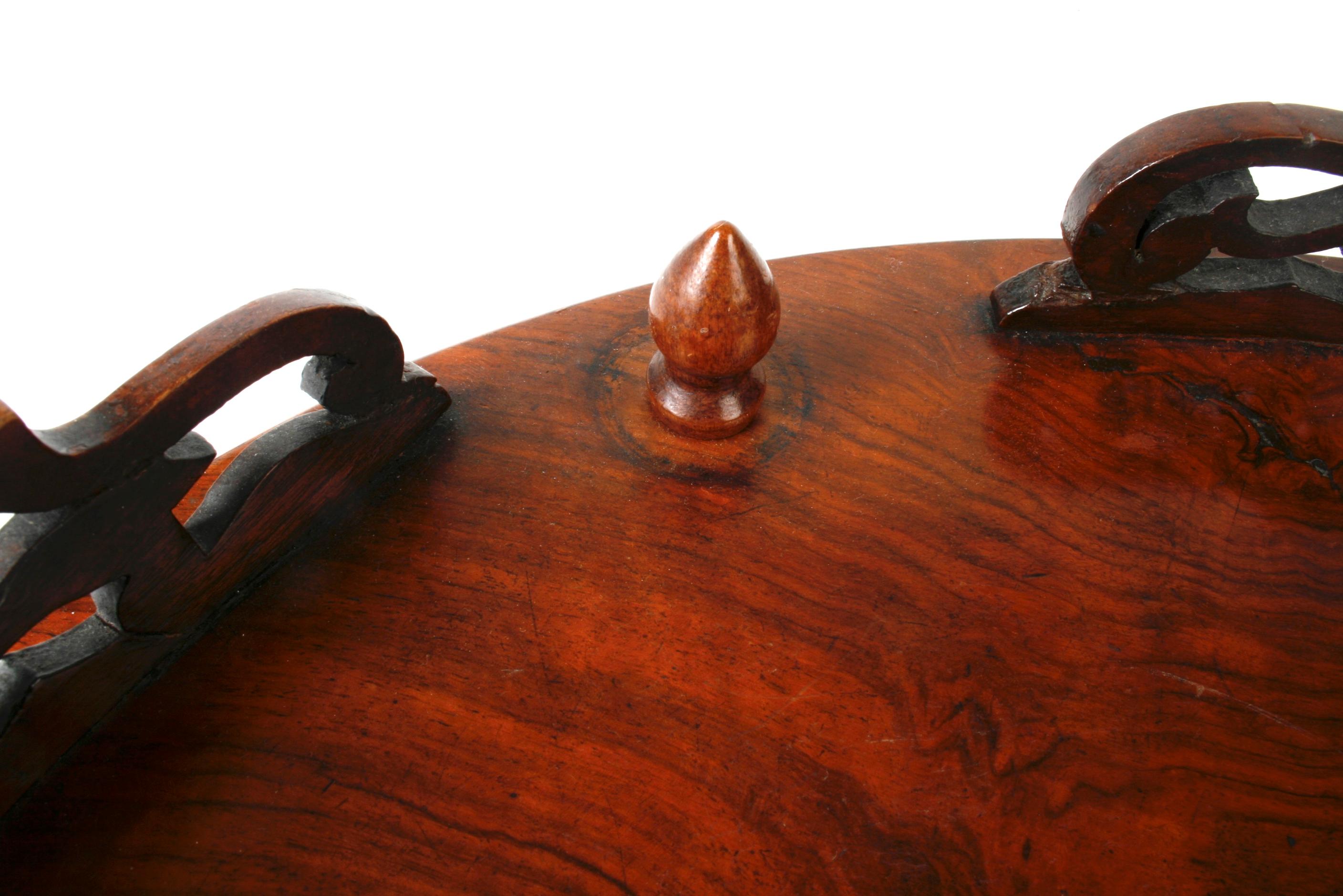 Victorian Rosewood Dressing Table Tray with Pierced Gallery, circa 1840 In Good Condition In valatie, NY
