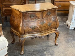 English Burl Walnut Lowboy