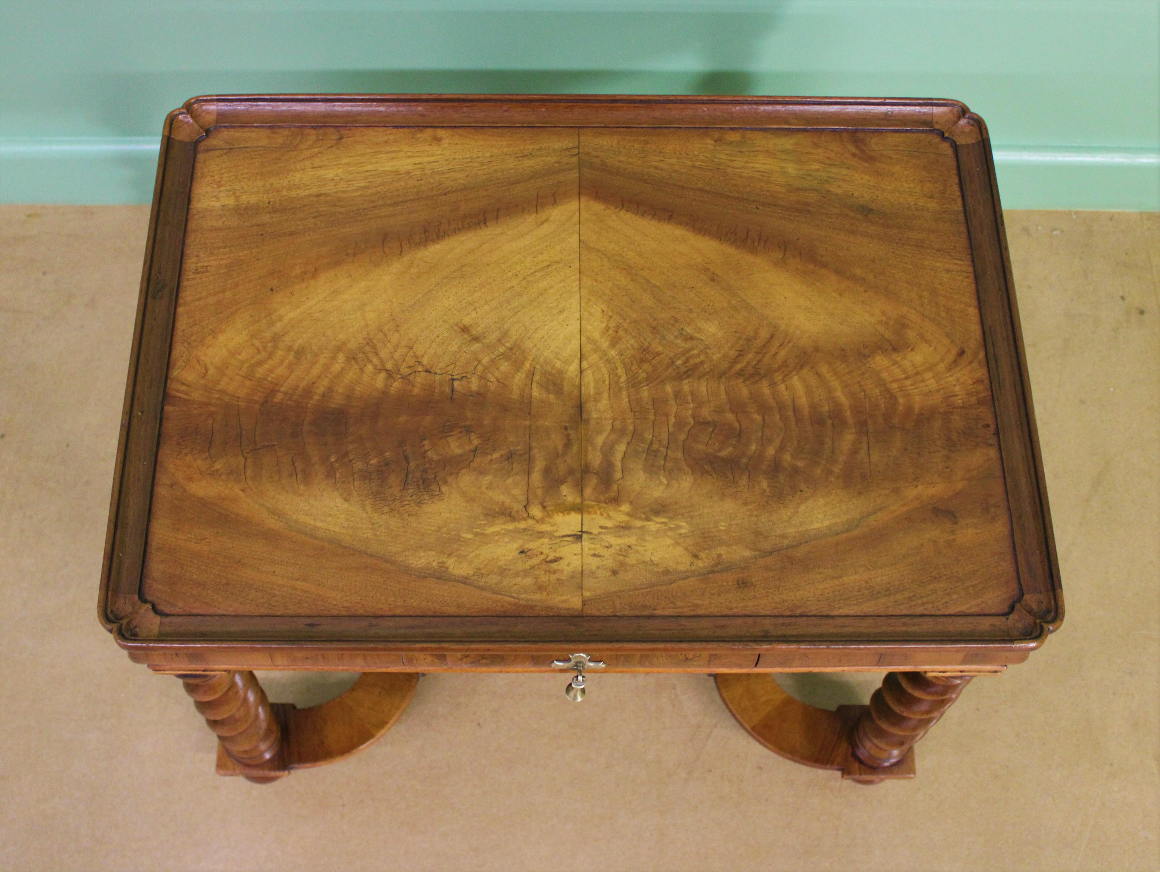 English Burr Walnut Coffee Table For Sale 3