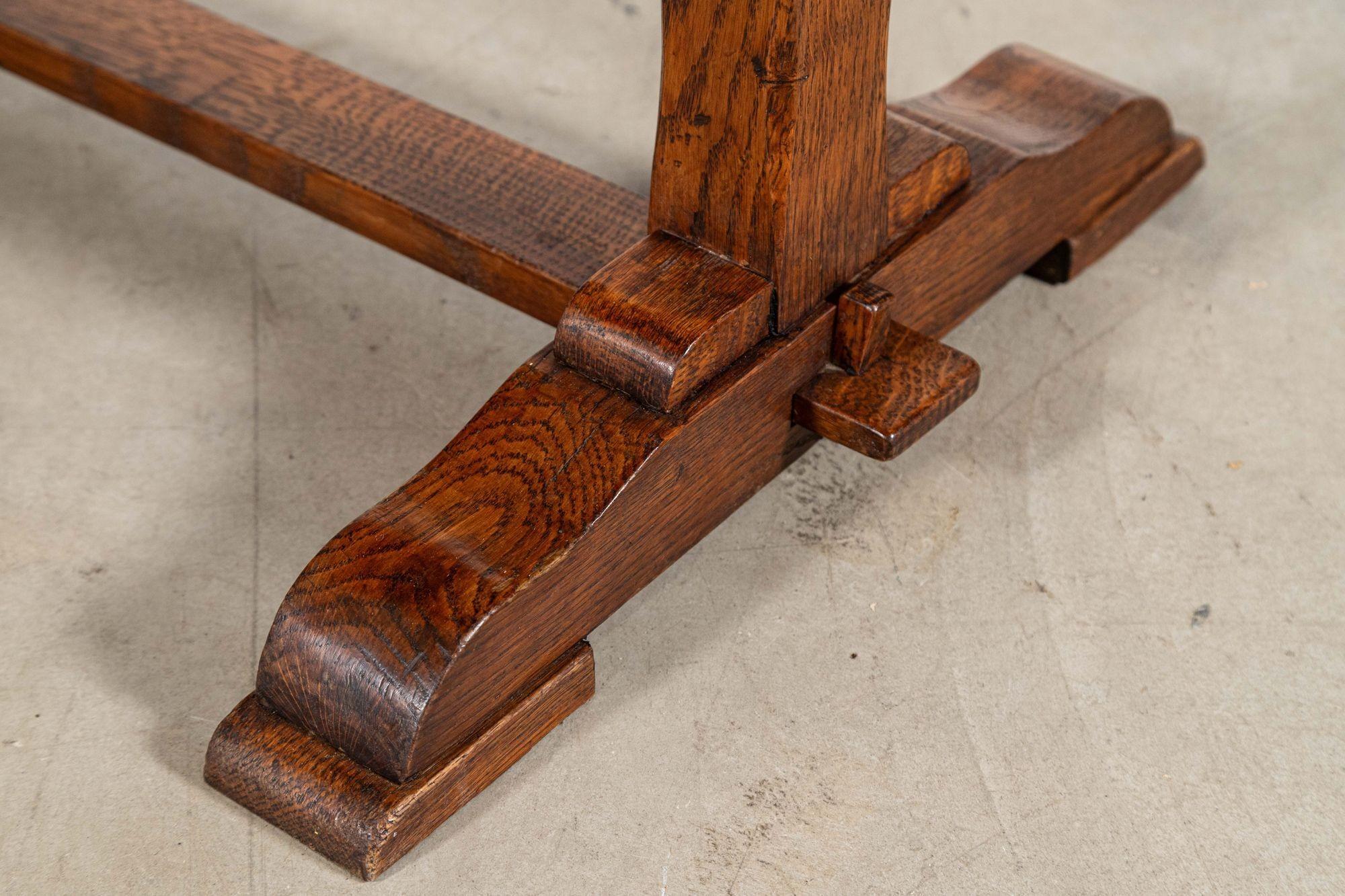 English Burr walnut & Oak Coffee Table For Sale 8