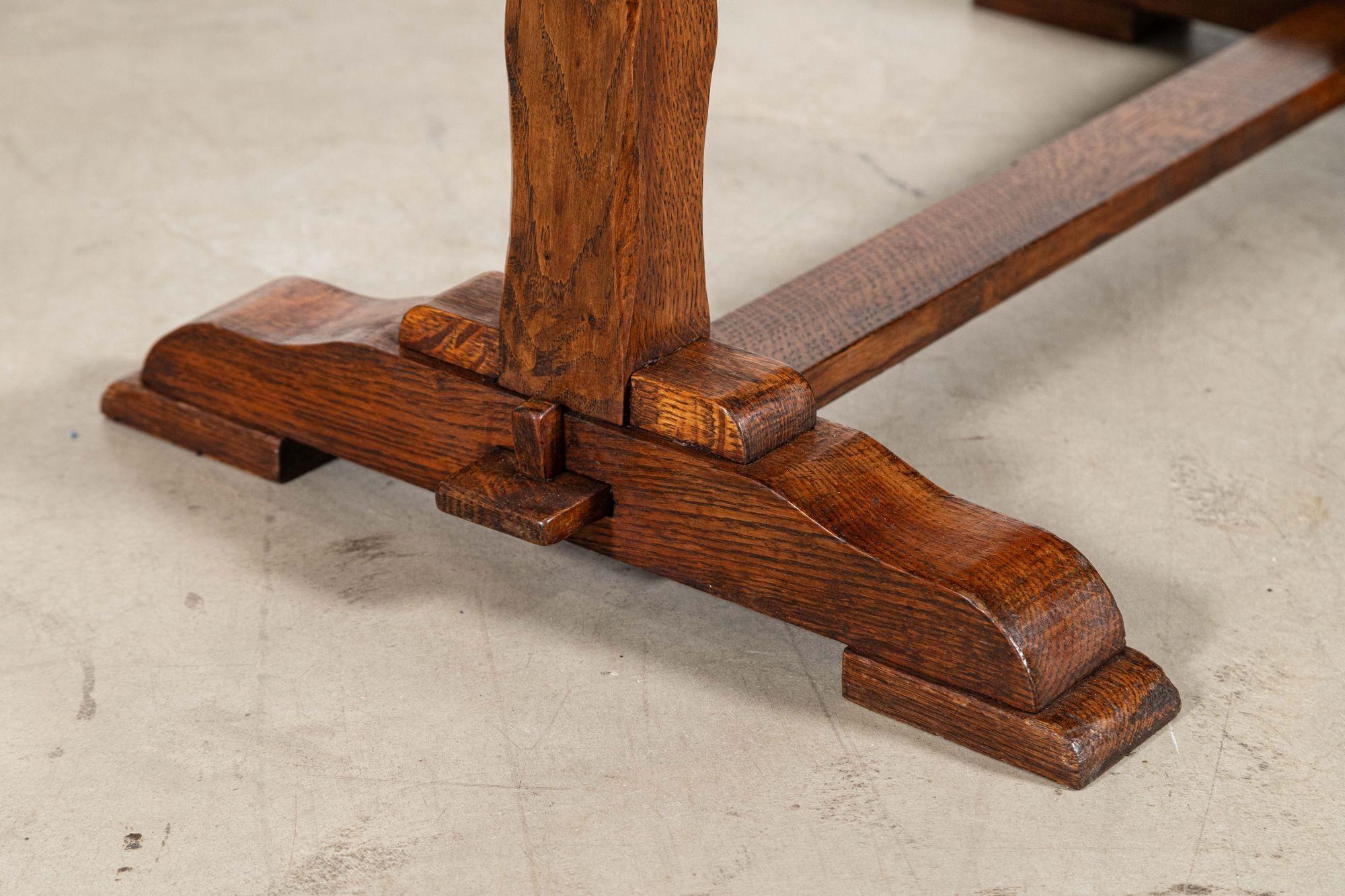 English Burr walnut & Oak Coffee Table For Sale 10