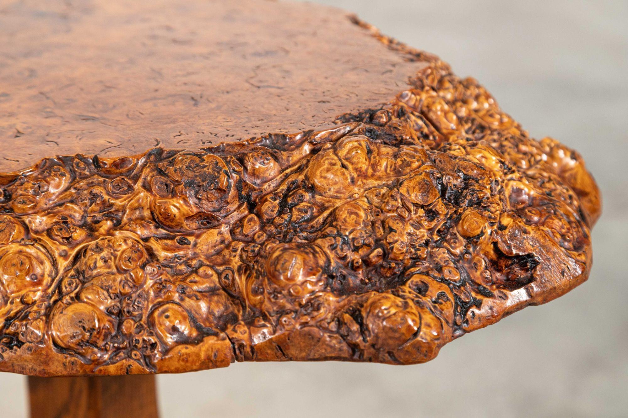 English Burr walnut & Oak Coffee Table For Sale 2