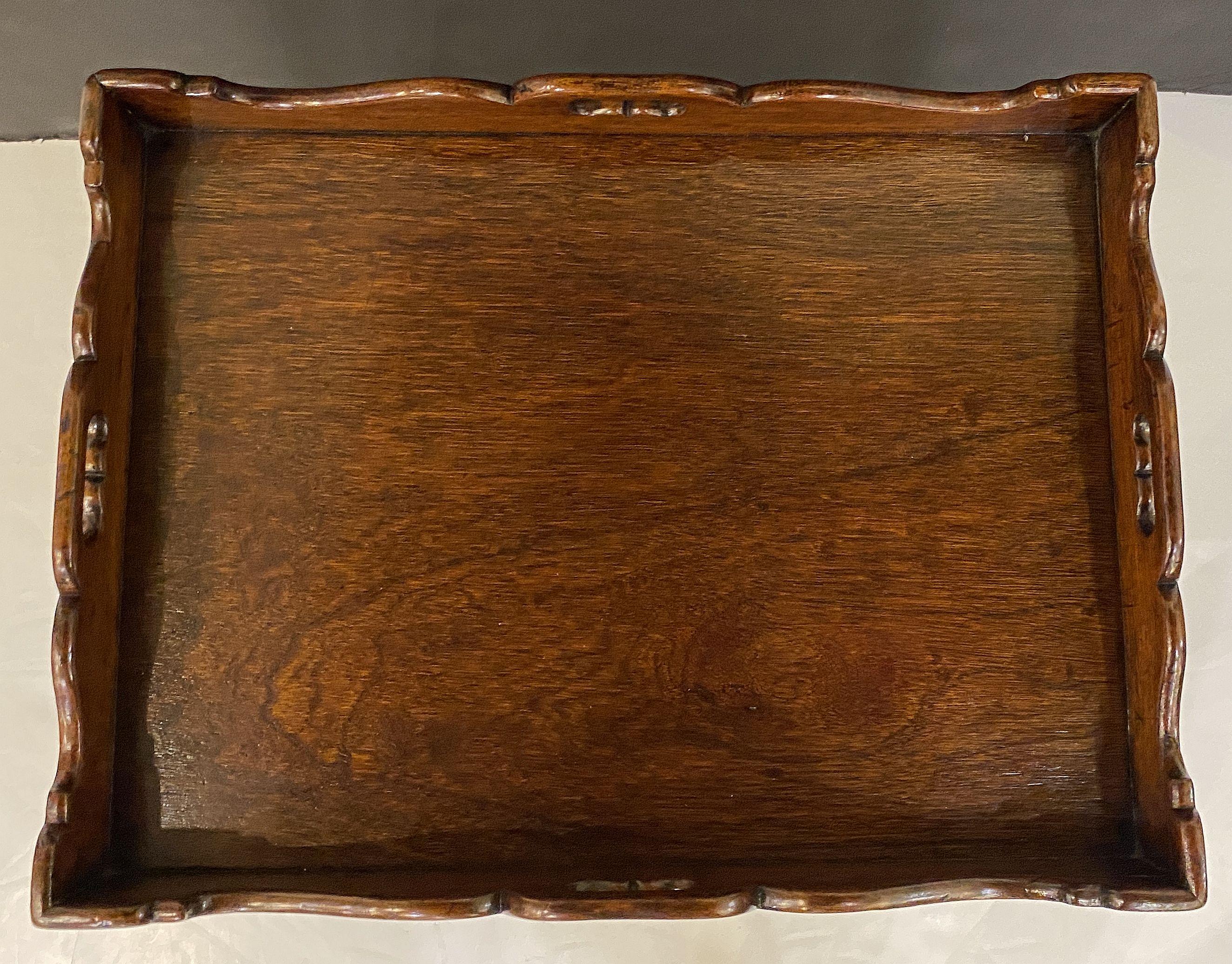 English Butler's Tray on Stand Table of Oak For Sale 6