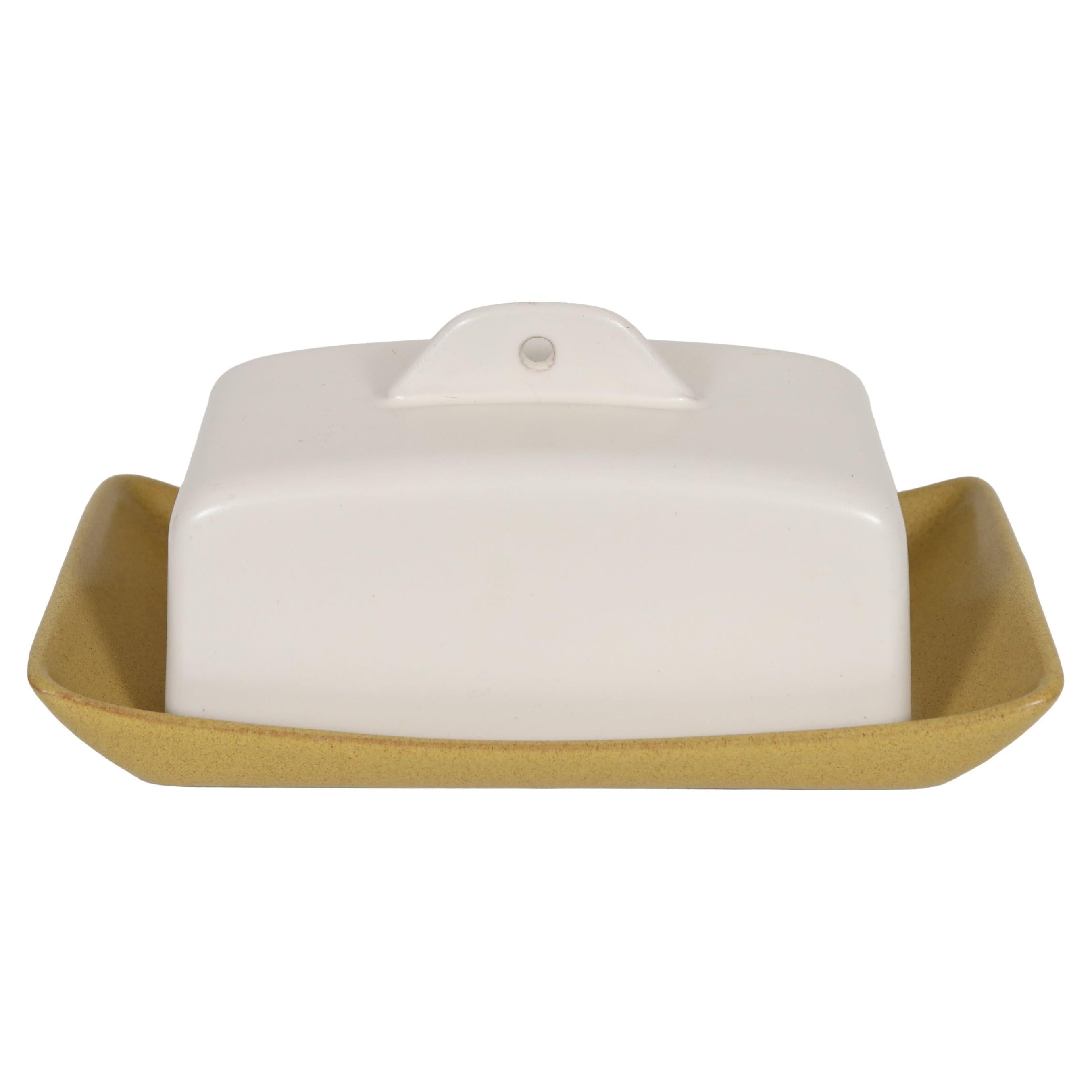 English Butter Dish by Denby Pottery