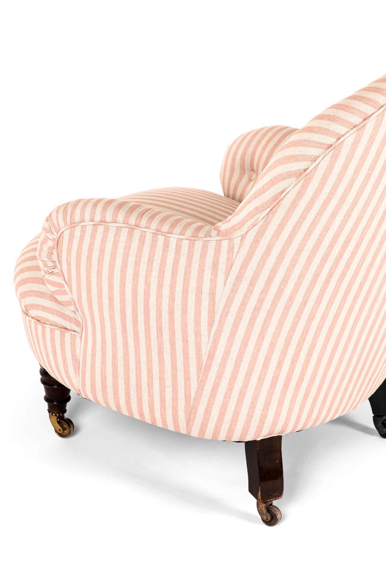 English Button Back Armchair by Cornelius V. Smith For Sale 3