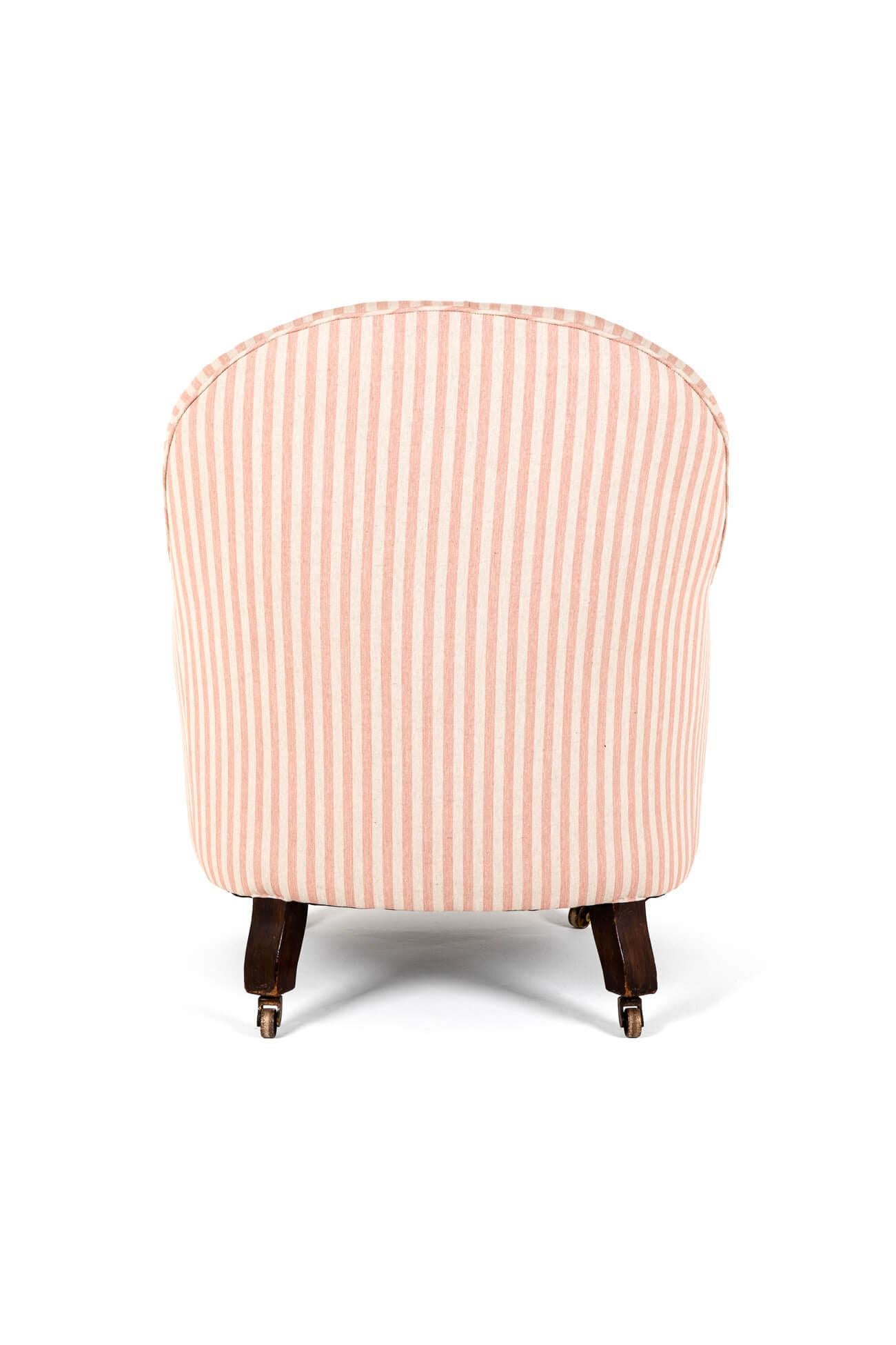 Victorian English Button Back Armchair by Cornelius V. Smith For Sale