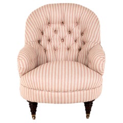 English Button Back Armchair by Cornelius V. Smith