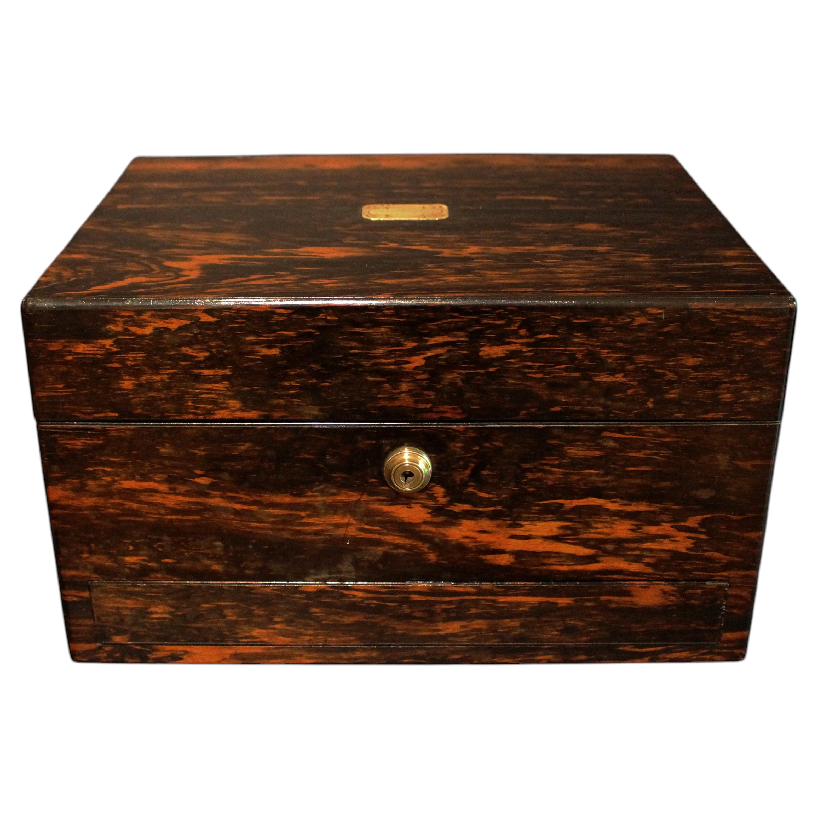 English c. 1835 Coromandel Jewelry Box