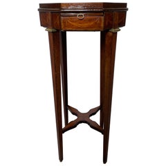 Antique English Cabinet Maker Mahogany Drinks Table