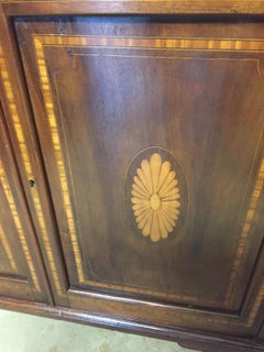 English Cabinet or Cupboard with Inlay