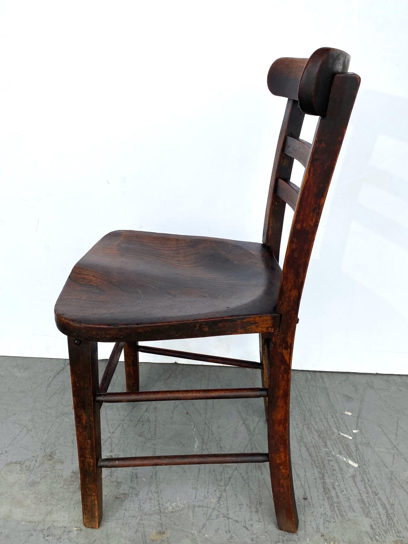 English Cafe Chairs Set of 10 In Distressed Condition In Pomona, CA