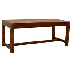 English Campaign Coffee Table, circa 1950