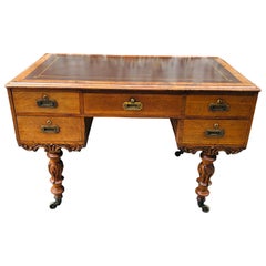 Irish Campaign Desk with Removable Legs, Late 19th Century