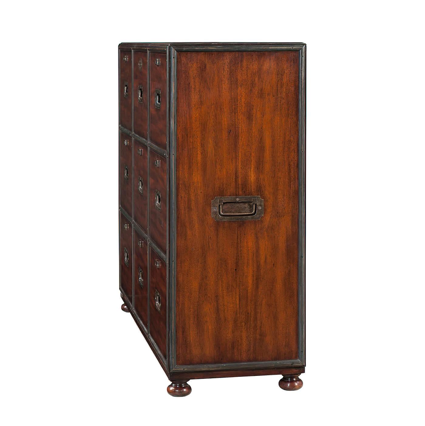 Vietnamese English Campaign Style Filing Cabinet For Sale