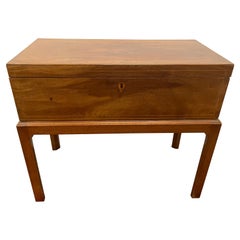 English Campaign Style Lap Desk on Stand, 19th Century