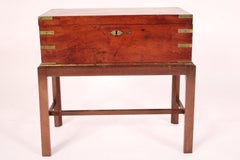English Campaign Style Traveling Desk on Stand