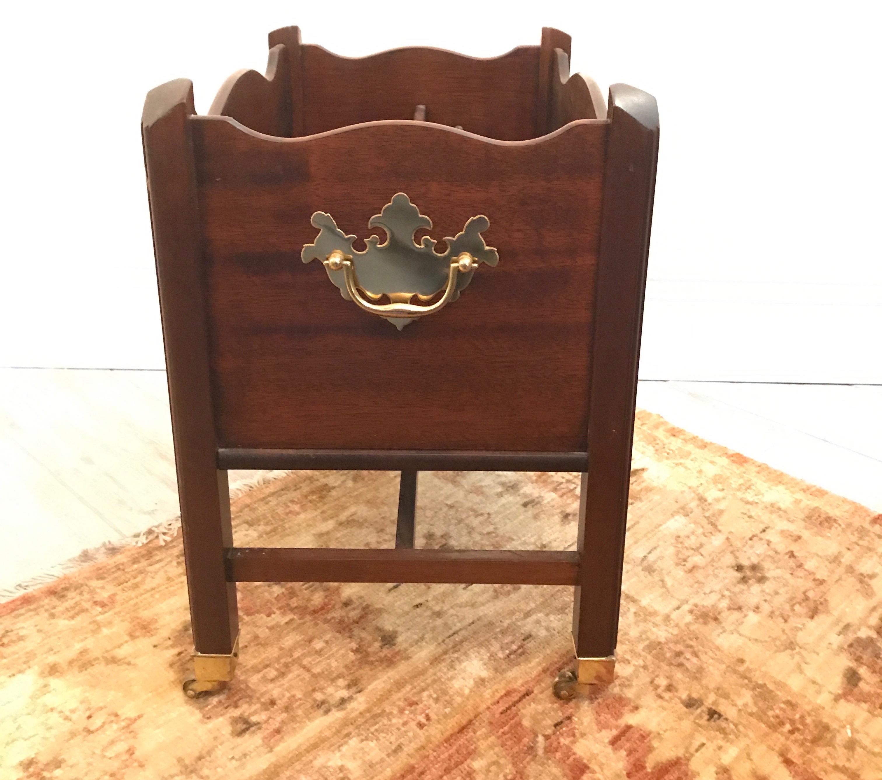 20th Century English Canterbury Stand on Castors For Sale