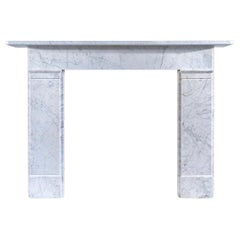 English Carrara Marble Fireplace