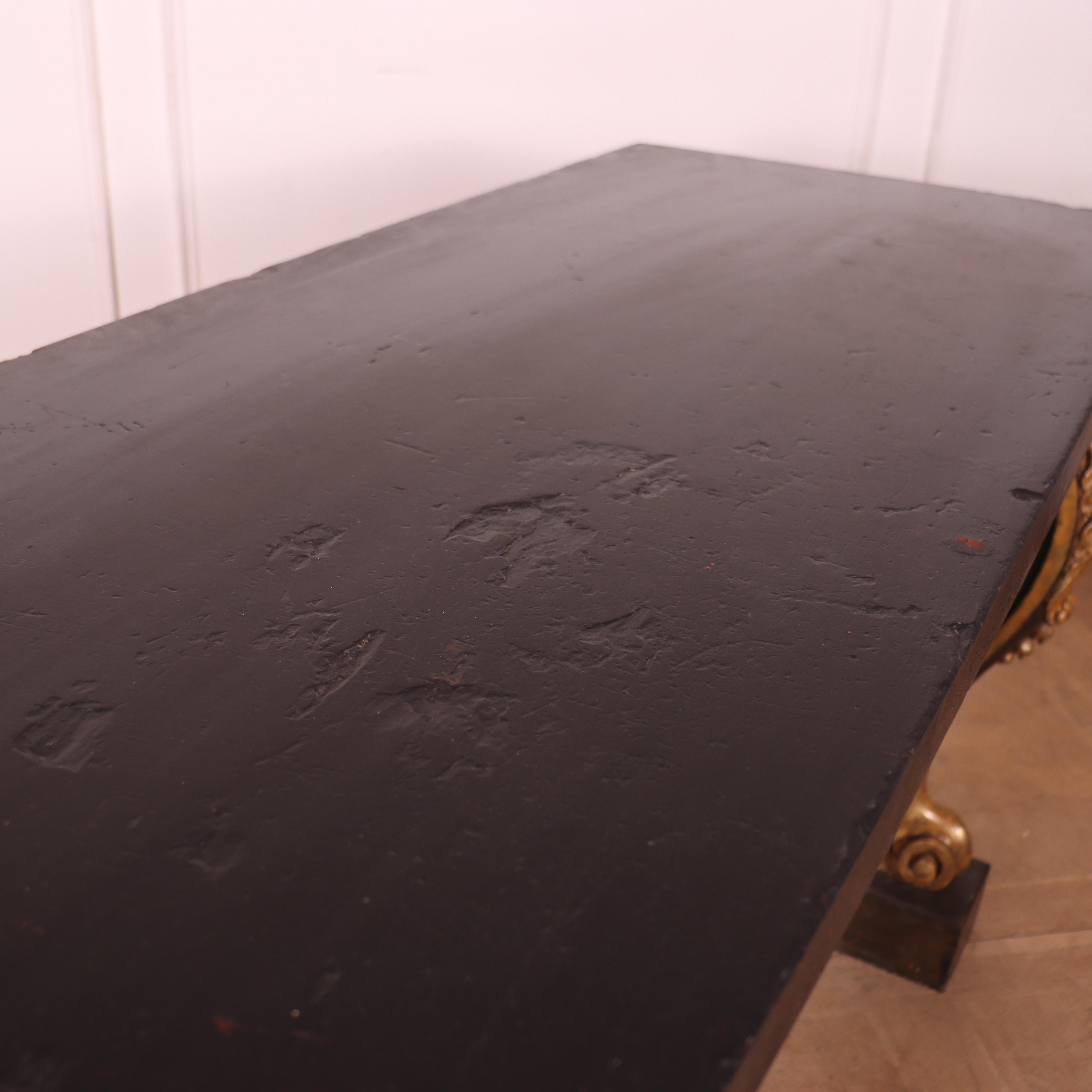English Carved and Painted Console Table For Sale 4