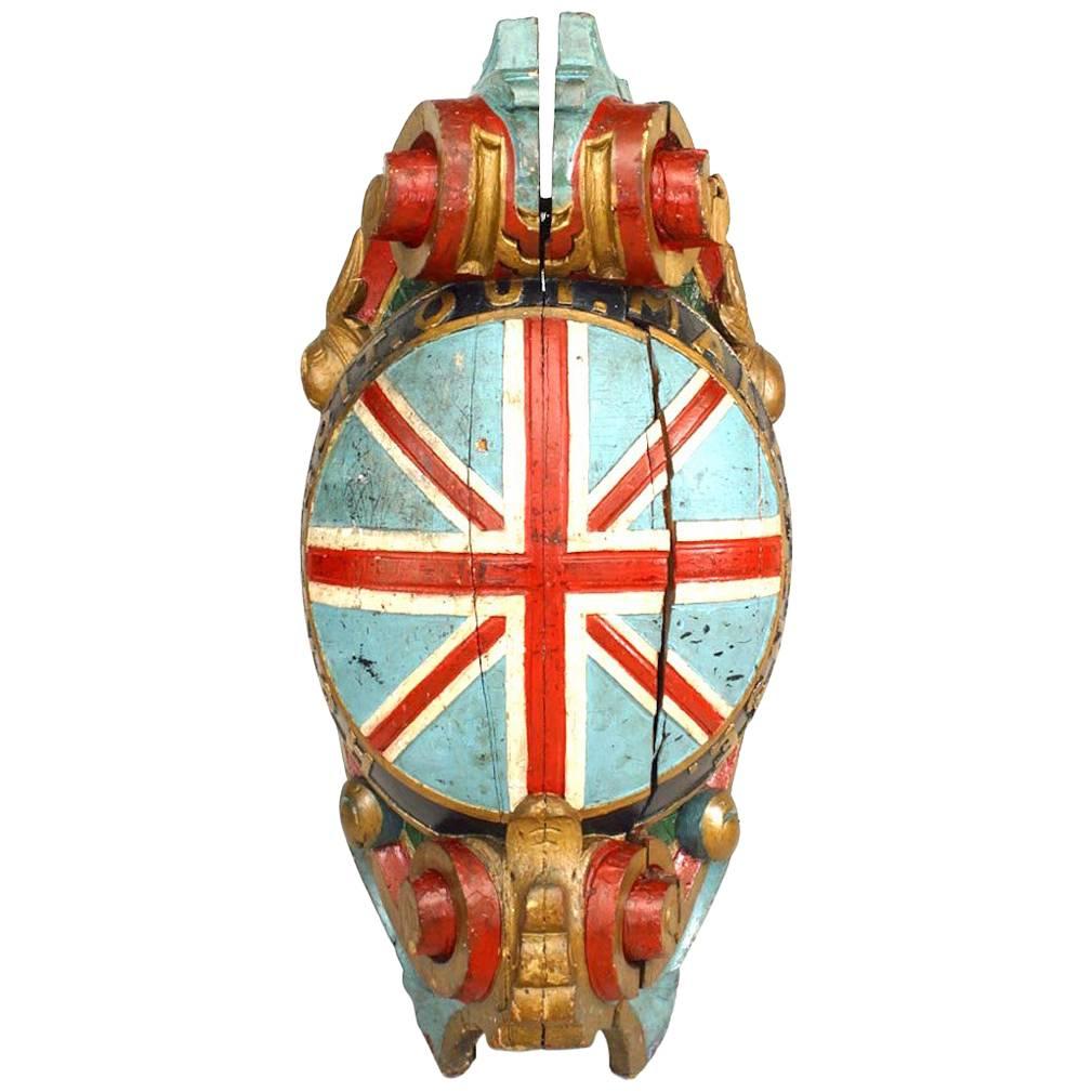 English Carved Figurehead of Union Jack