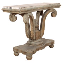 Antique English Carved Console Table