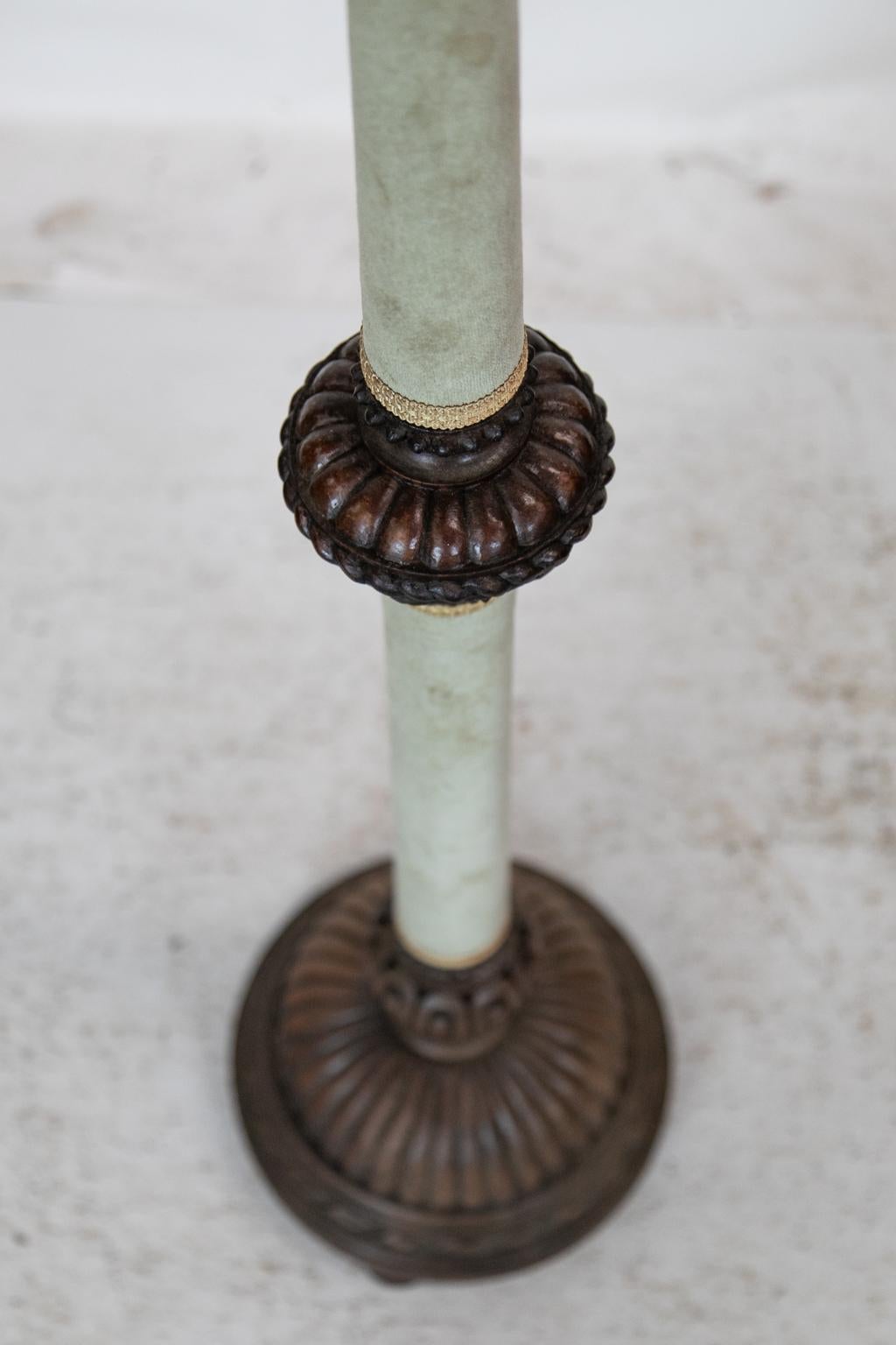 English Carved Floor Lamp For Sale 3
