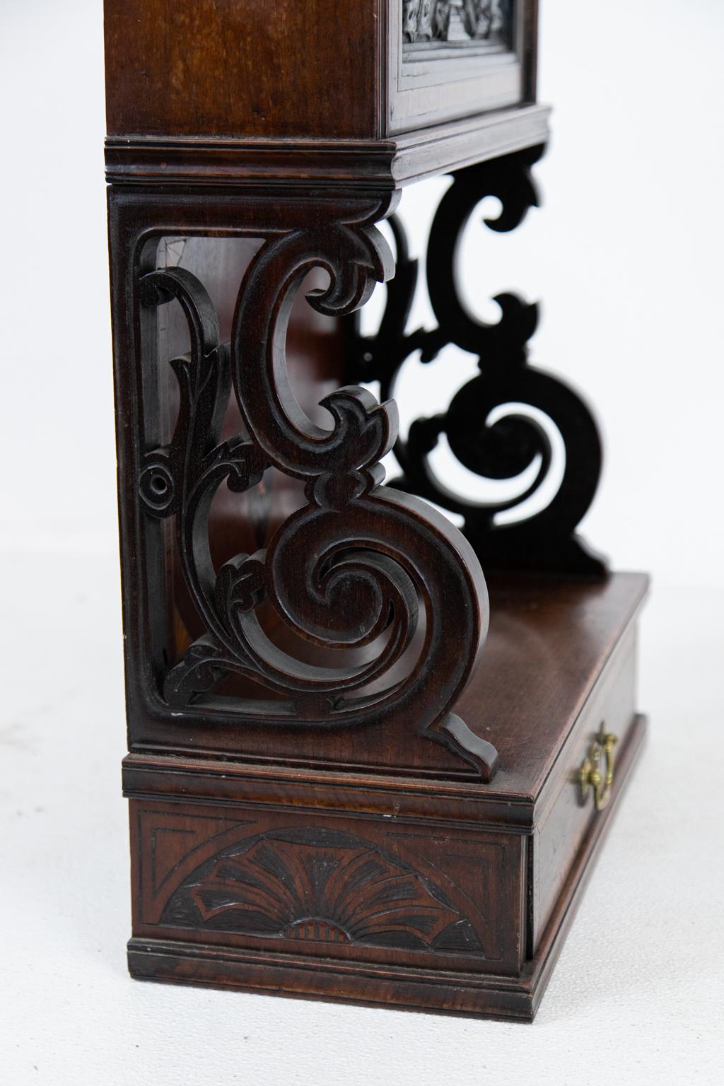 English Carved Inlaid Cabinet For Sale 2