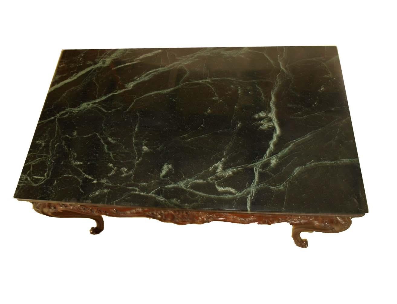 English Carved Marble Top Center Table For Sale 10