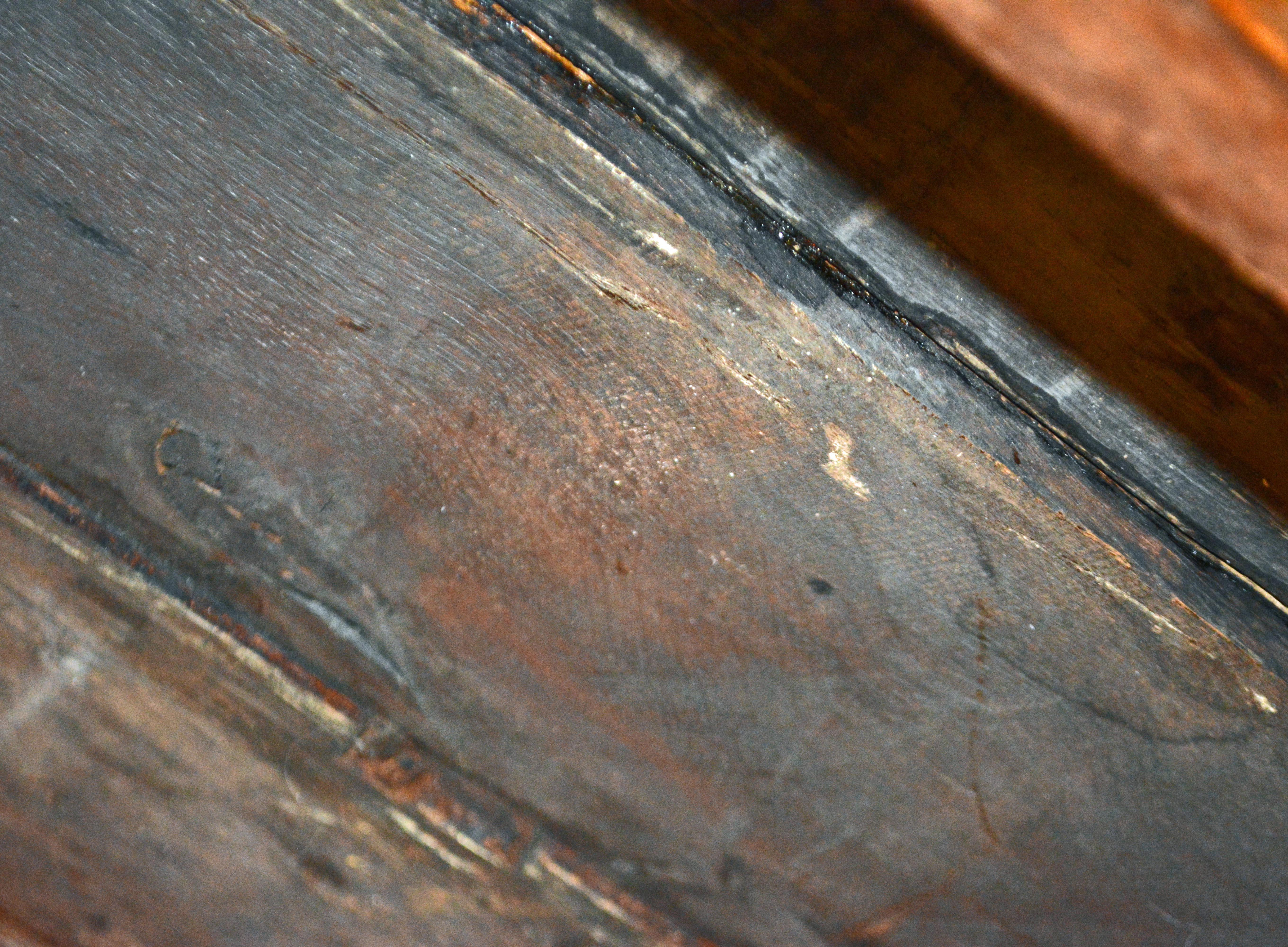 English Carved Oak Refectory Table on Baluster Legs and Stretcher Base 6