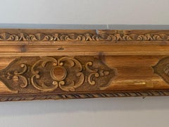 English Carved Picture Frame, Early 18th Century  Stripped