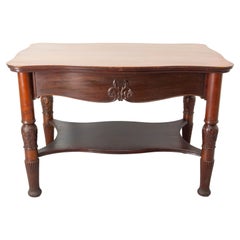 English Carved Side Table, Late 19th Century