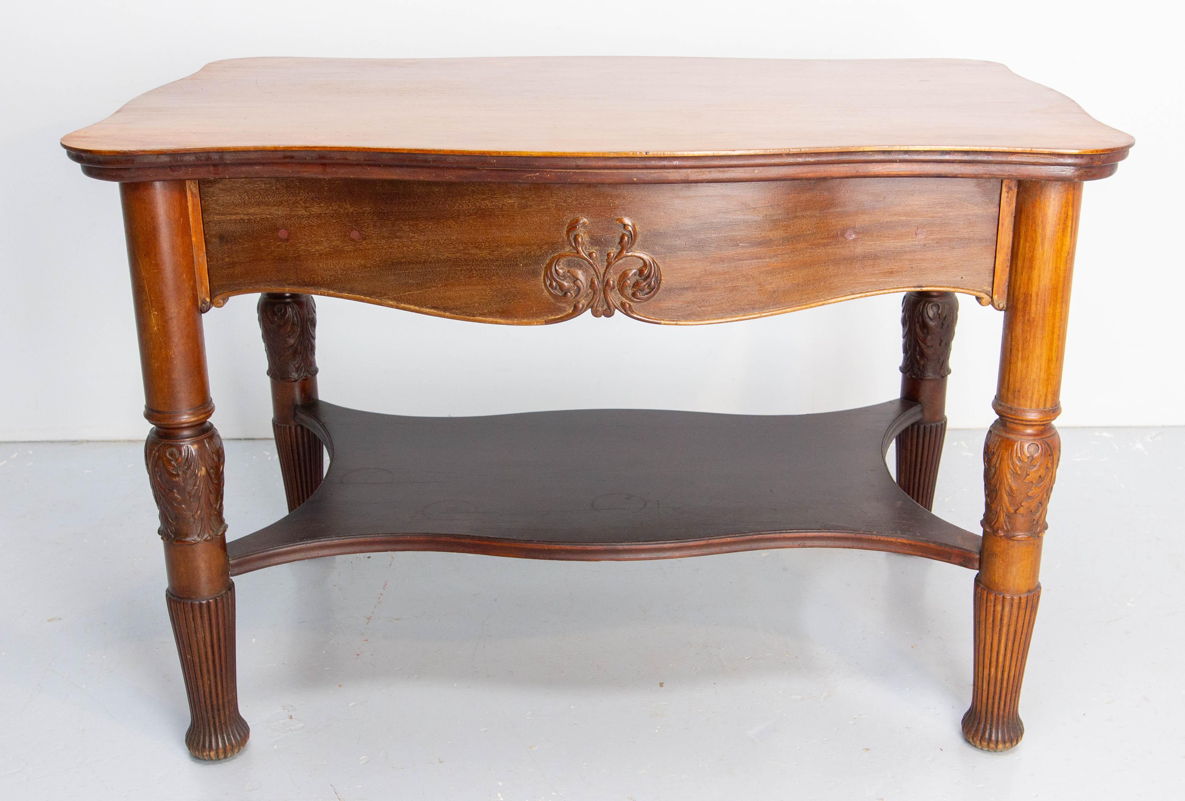 British English Carved Side Table, Late 19th Century For Sale