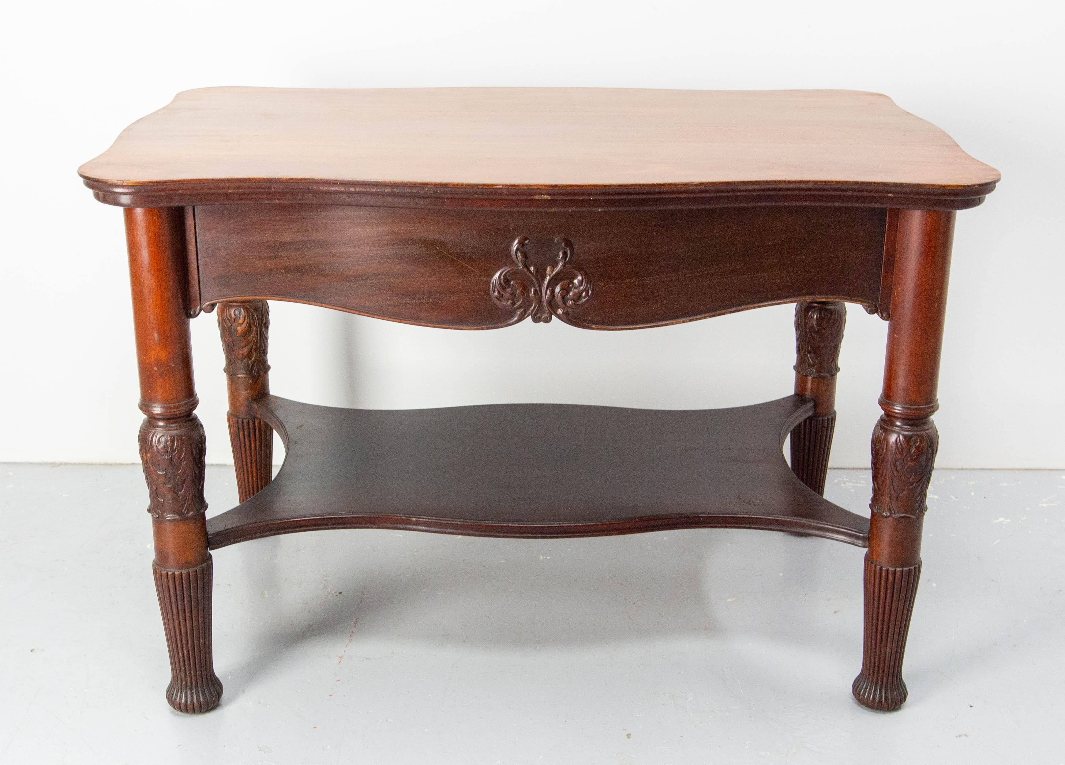 English Carved Side Table, Late 19th Century For Sale 1