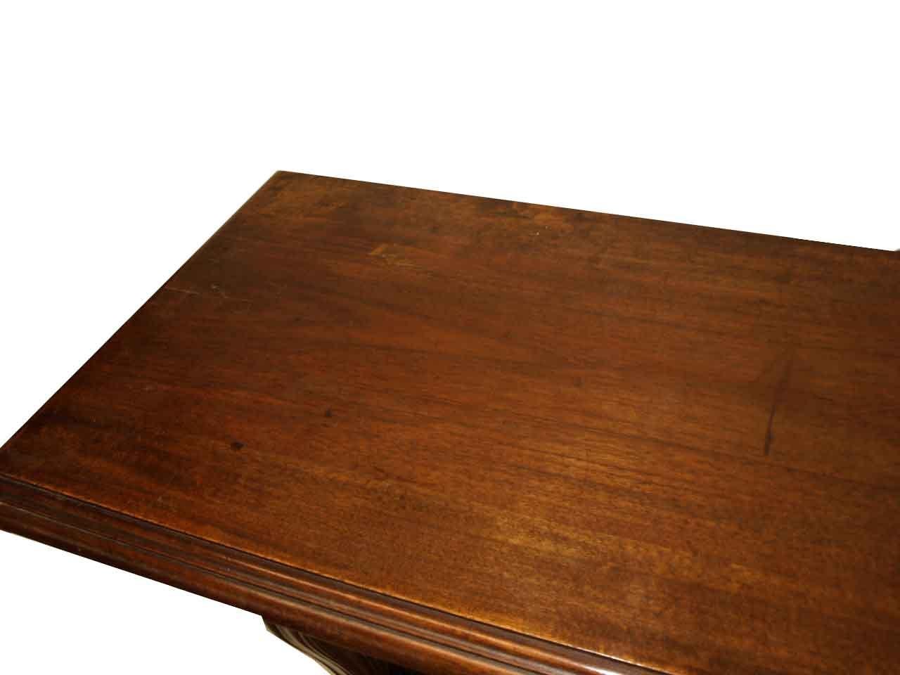 English Carved Walnut Center Table For Sale 4