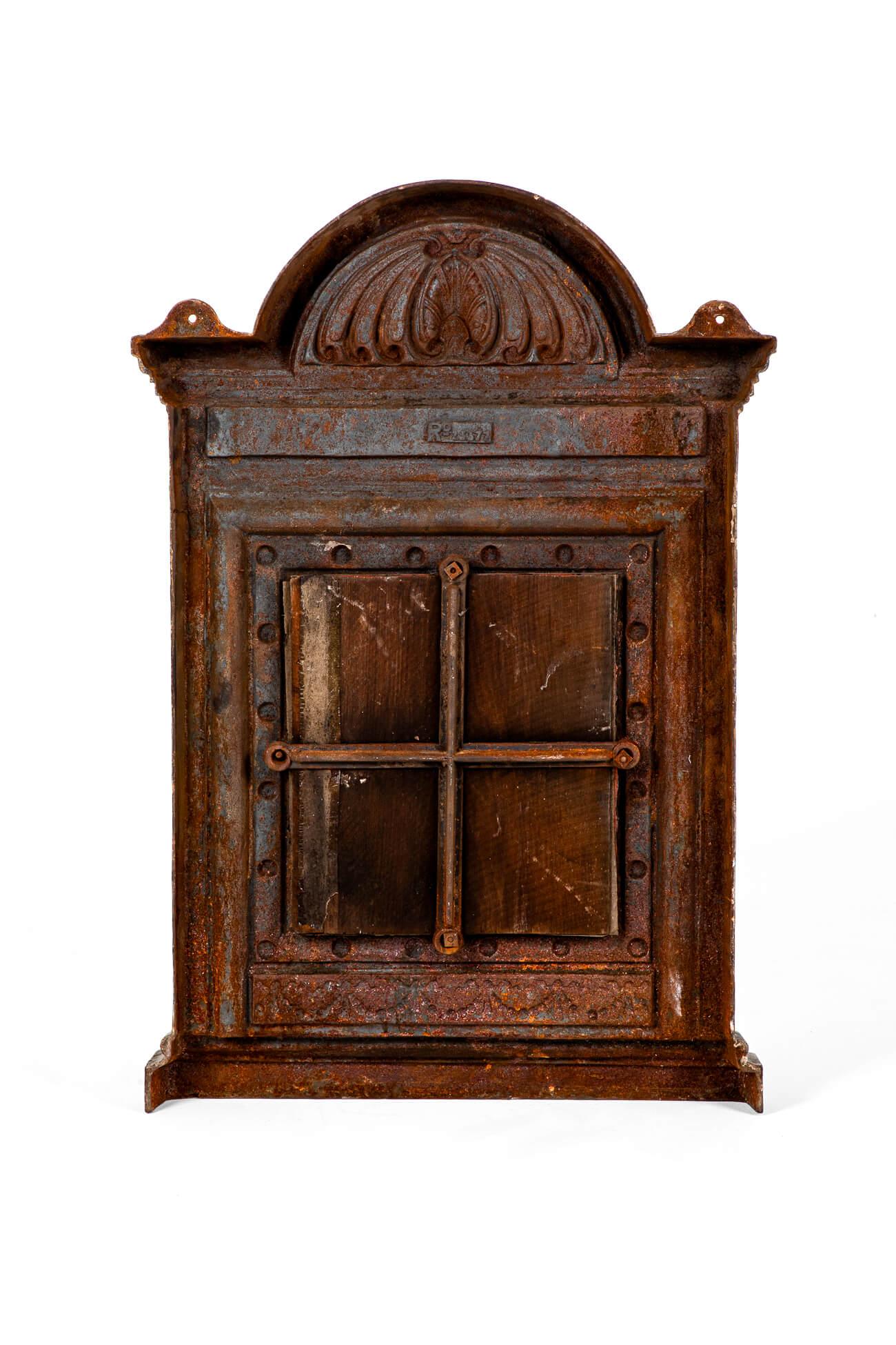 Fait main Miroir de cheminée en fonte anglaise en vente
