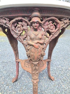 English Cast Iron Pub or Bistro Table Garden Table