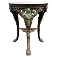 English Cast Iron Pub or Bistro Table Garden Table