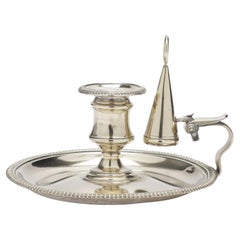 Candelero de cámara inglés de fundición de paktong de Thomas Watson, c. 1810