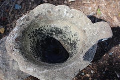 English Cast Stone Planter in the Form of a Giant's Shoe