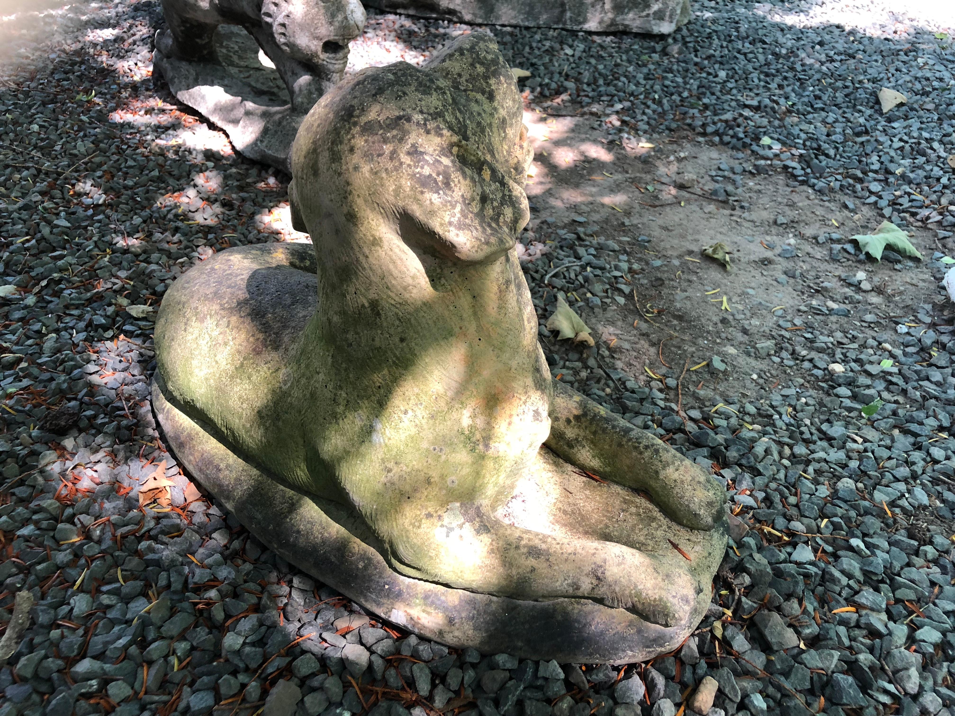 English Cast Stone Statue of a Recumbent Labrador Puppy 9