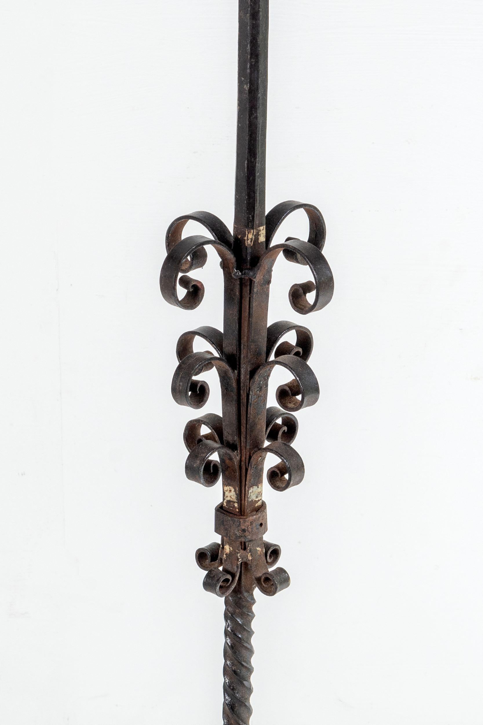 large wrought iron candle holders