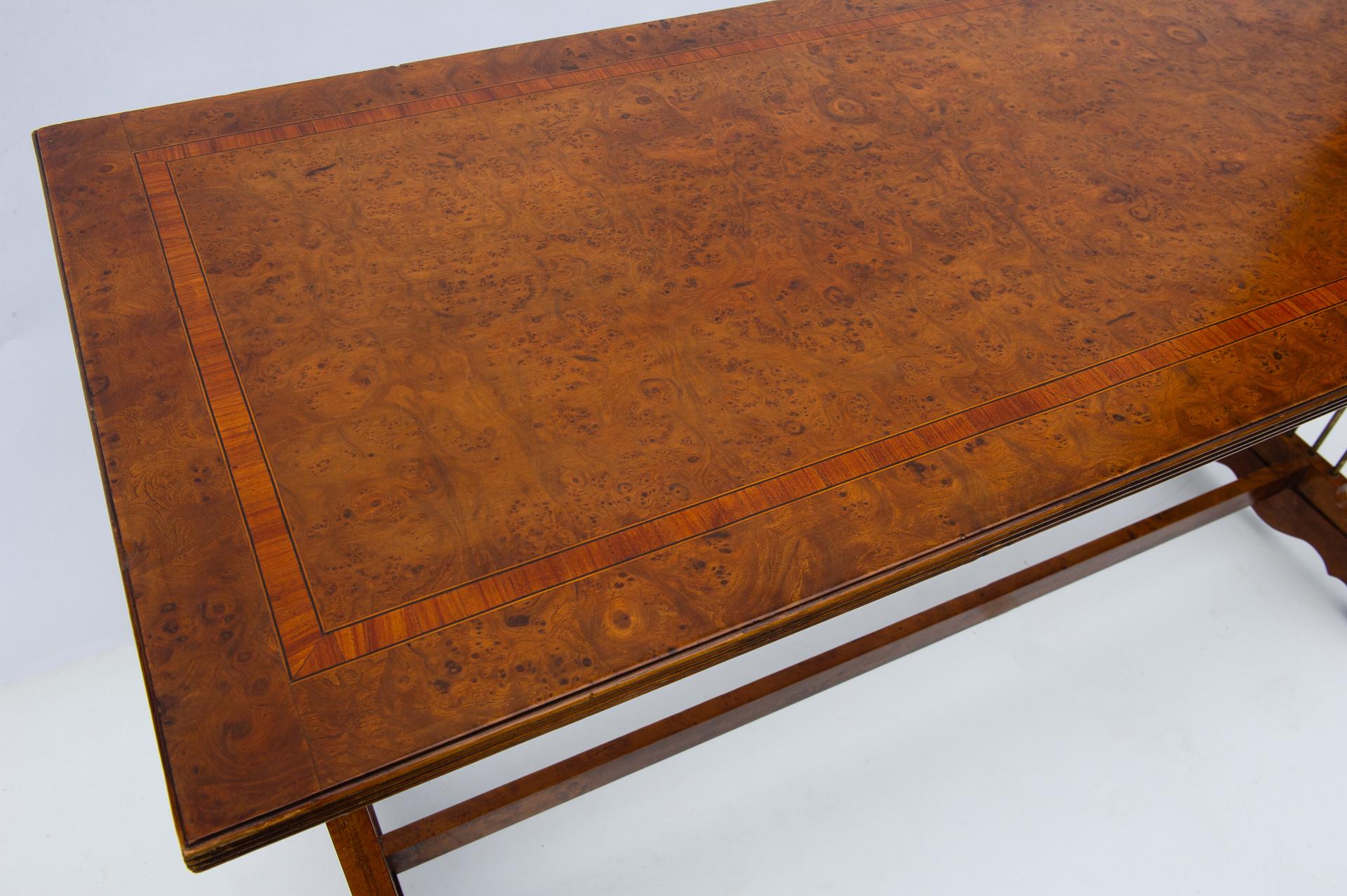 Hand-Crafted English Center Table For Sale
