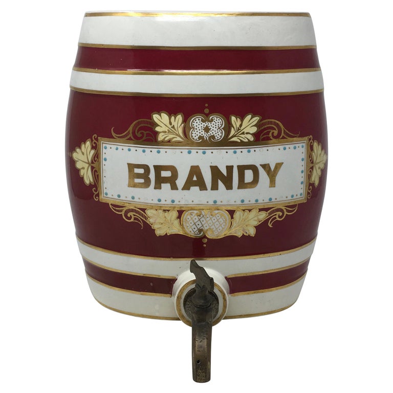 English Ceramic Brandy Barrel at 1stDibs
