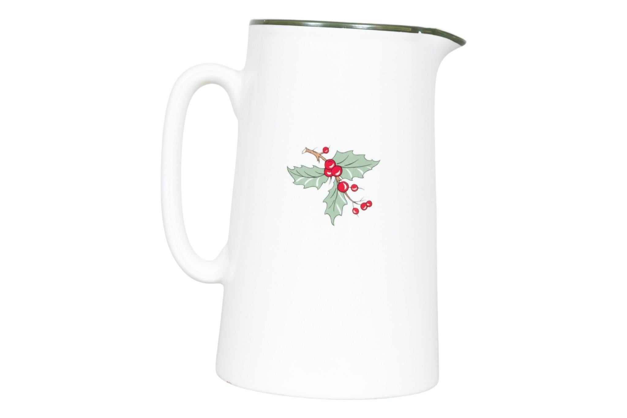 20th Century English Ceramic Original Christmas Tree Pitcher For Sale