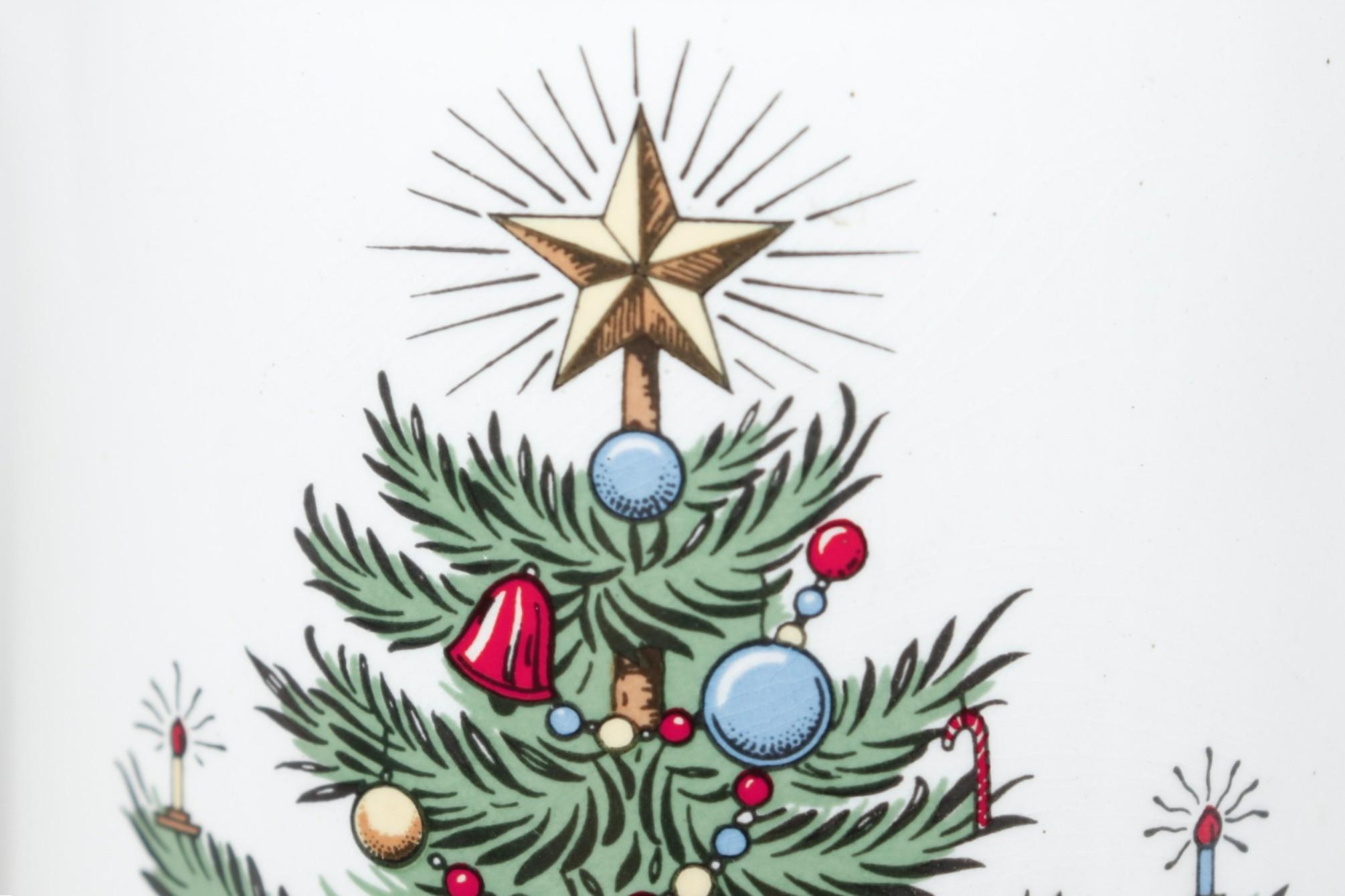 English Ceramic Original Christmas Tree Pitcher For Sale 1