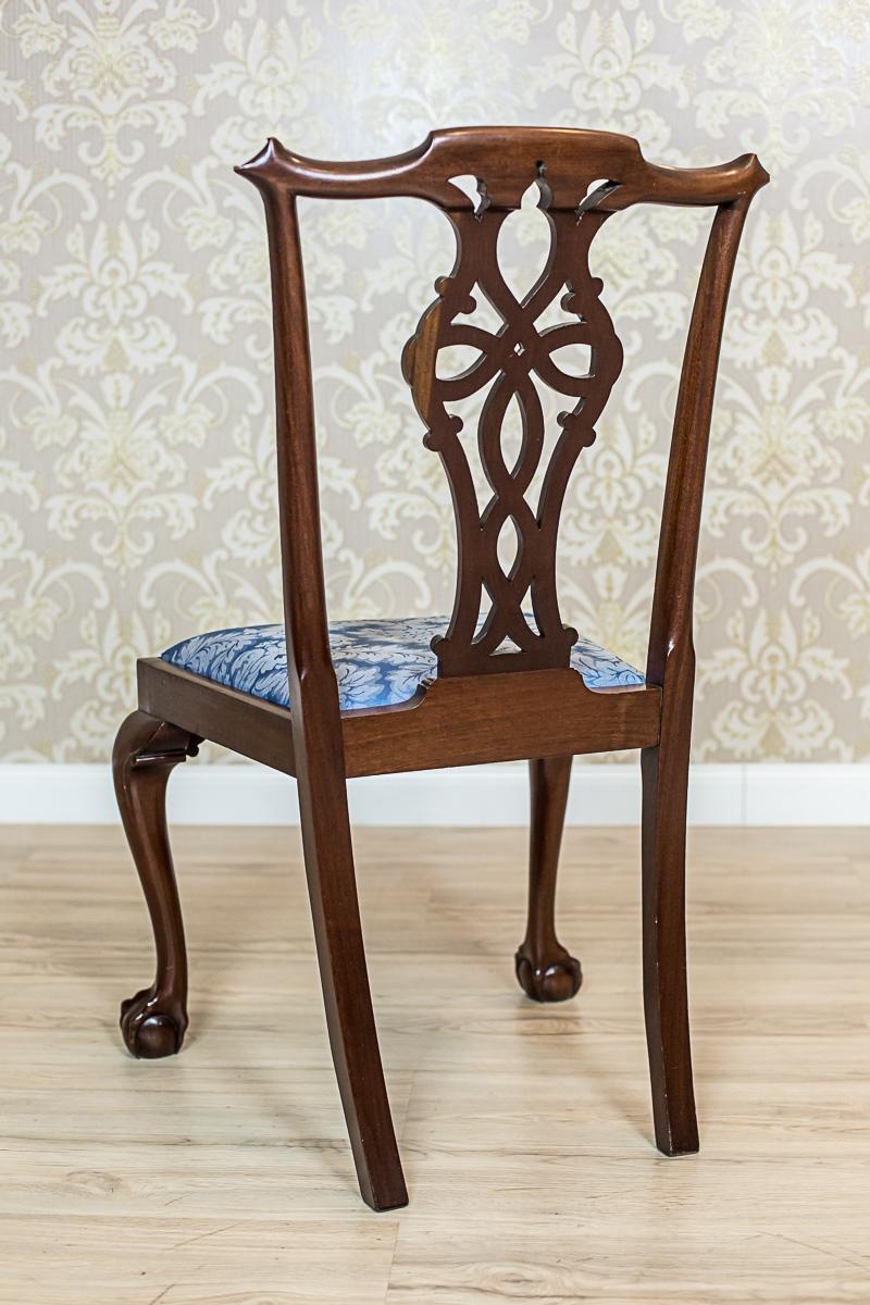 English Chairs in the Chippendale Type, circa the 1st Half of the 20th Century In Good Condition In Opole, PL
