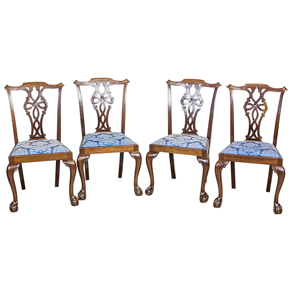 English Chairs in the Chippendale Type, circa the 1st Half of the 20th Century