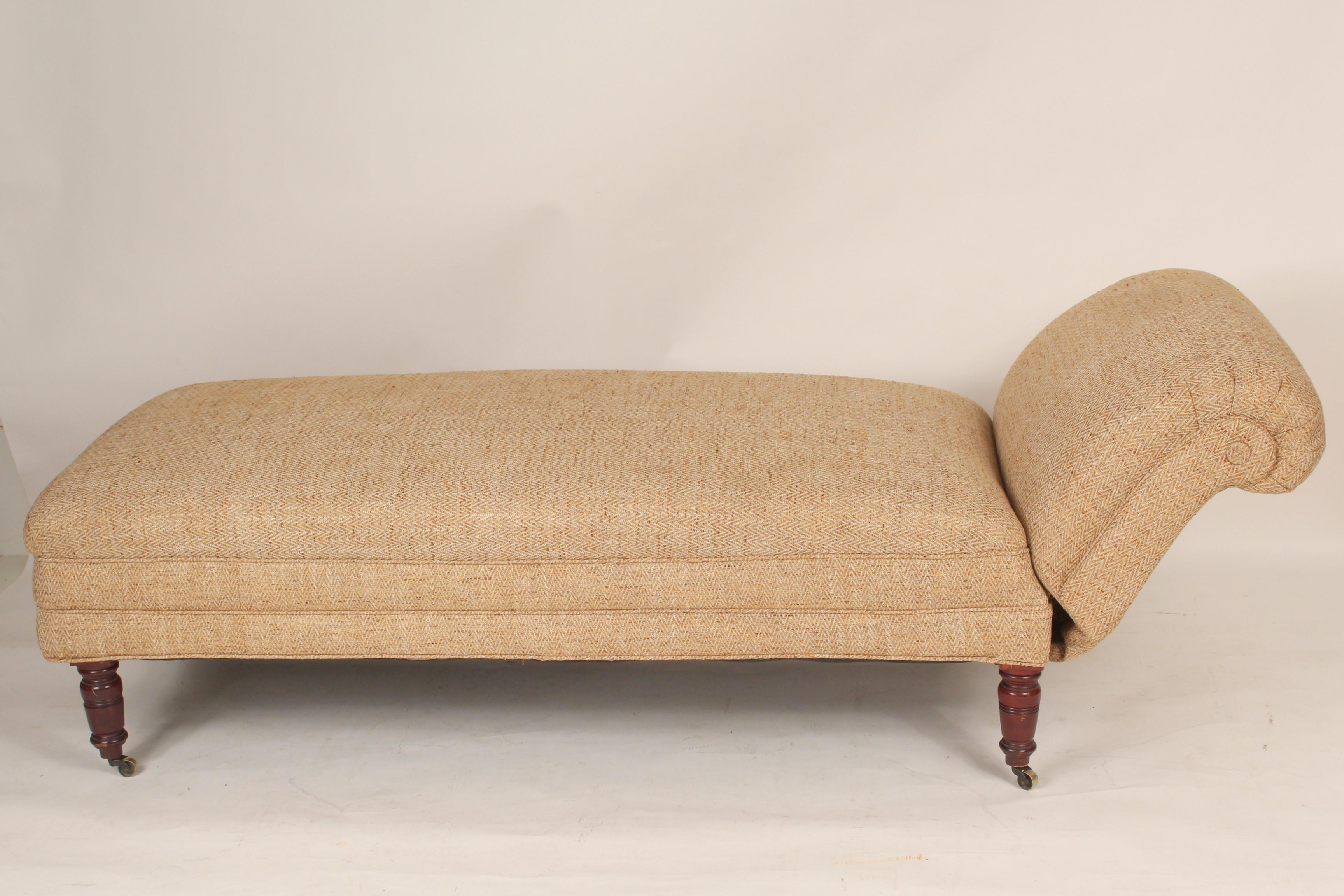 19th Century English Chaise Lounge with Adjustable Back