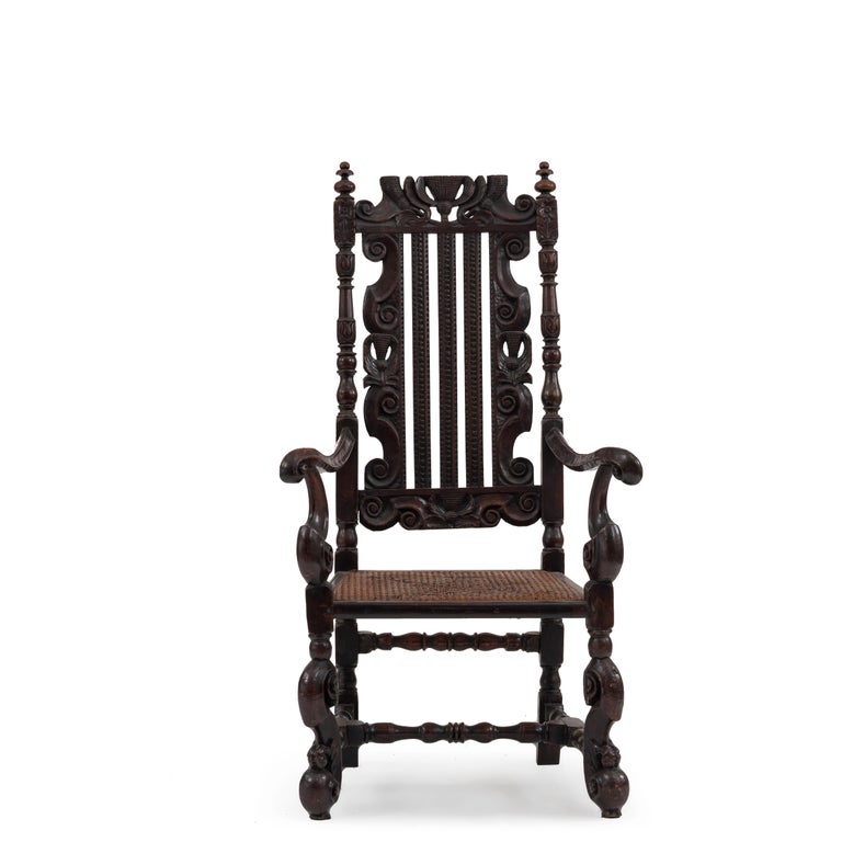 English Charles Ii Walnut Armchair For Sale At 1stdibs